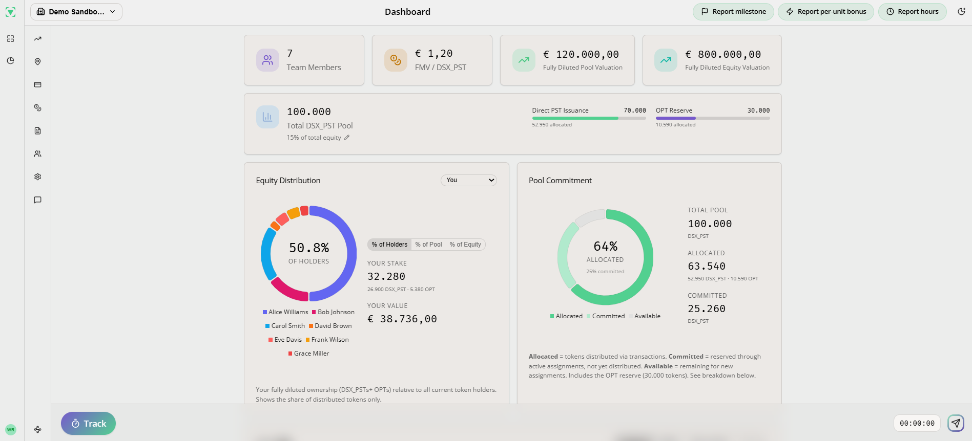 Track and manage in Teller